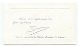 Christian Pineau Signed Card Autographed Signature French Minister WWII Hero