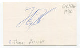 Thomas Haessler Signed 3x5 Index Card Autographed Soccer Germany