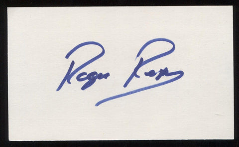 Roger Repoz Signed 3x5 Index Card Autograph Signature Baseball New York Yankees