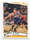 2005-06 Topps Mike Bibby Signed Card Basketball Autographed #2002