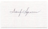 Daryl Spencer Signed 3x5 Index Card Autographed Baseball New York Giants