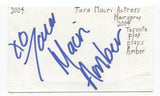 Tara Macri Signed 3x5 Index Card Autographed Signature Actress Singer