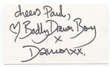 Badly Drawn Boy Damon Gough Signed 3x5 Index Card Autographed Signature Singer