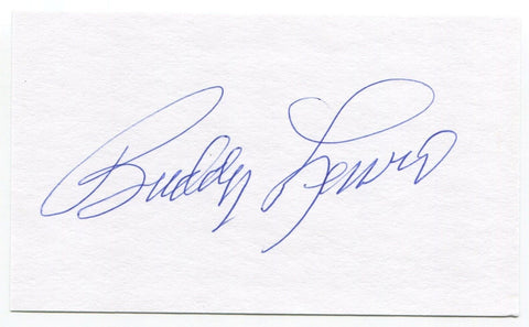 Buddy Lewis Signed 3x5 Index Card Autographed MLB Baseball Washington Senators