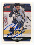 1999-00 Upper Deck Victory Bob Bouchner Signed Card Hockey AUTO #160 Predators