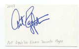 Art Eggleton Signed 3x5 Index Card Autographed Signature Toronto Mayor