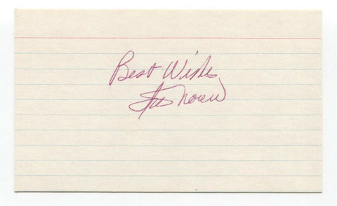 Irv Noren Signed 3x5 Index Card Baseball Autographed Signature New York Yankees
