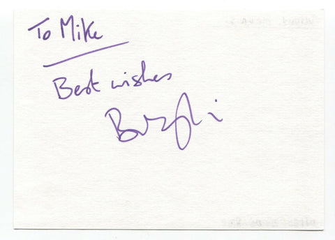 Briony Morris Signed Album Page Autographed Signature Inscribed "To Mike"
