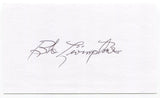 Bob Livingstone Signed 3x5 Index Card Autographed Football 1946 1947 Notre Dame