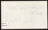 Gloria Steinem Signed Index Card Signature Autographed Vintage AUTO