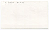 Mel Parnell Signed 3x5 Index Card Autographed Baseball Red Sox No Hitter 1956