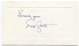 David Garth Signed Card Autographed Signature Author