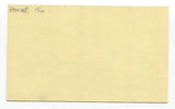 Gus Zernial Signed 3x5 Index Card Baseball Autographed Signature