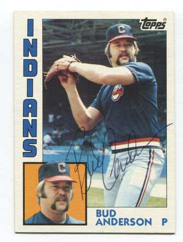 1984 Topps Bud Anderson Signed Card Baseball Autographed AUTO #497