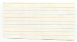 Jim Reed Signed 3x5 Index Card Autographed Journalist Anchor W5