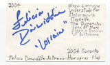 Felicia Dinwiddie Signed 3x5 Index Card Autographed Actress Law And Order