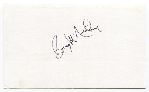 Jerry McNertney Signed 3x5 Index Card Autographed MLB Baseball Seattle Pilots