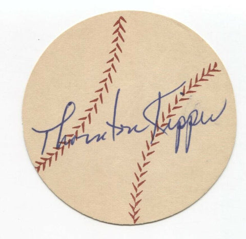 Thornton Kipper Signed Paper Baseball Autograph Signature Philadelphia Phillies