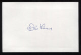 Don Larsen Signed 4 x 6 Inch Index Card Autographed Baseball Signature