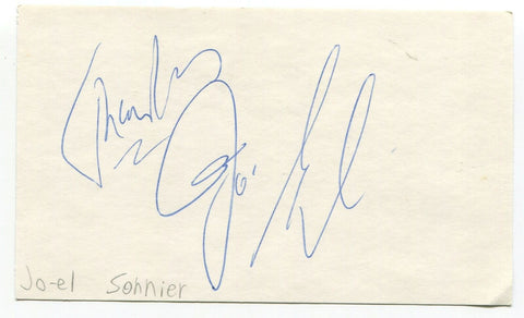 Jo-el Sohnier Signed 3x5 Index Card Autographed Country Music Musician Singer