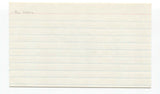 Roy Sievers Signed 3x5 Index Card Baseball Autographed Signature Senators