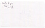 Sandy Lyle Signed 3x5 Index Card Autographed PGA Golfer  World Golf Hall of Fame