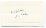 Mel Roach Signed Card Autograph Baseball MLB Roger Harris Collection