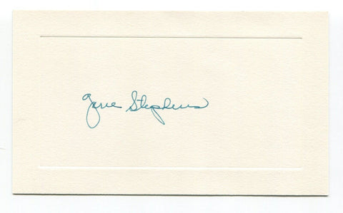 Gene Stephens Signed Card Autograph MLB Baseball Roger Harris Collection