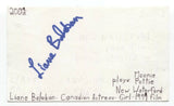 Liane Balaban Signed 3x5 Index Card Autographed Signature Actress Supernatural