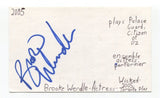 Brooke Wendle Signed 3x5 Index Card Autographed Actress Winter's Tale