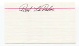 Paul LaPalme Signed 3x5 Index Card Baseball Autographed Signature Pirates