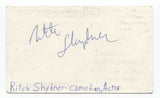 Ritch Shydner Signed 3x5 Index Card Autographed Comedian David Letterman Show