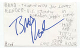 Brad Reeder Signed 3x5 Index Card Autographed Signature Comedian Comic Actor