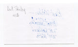 Bart Shirley Signed 3x5 Index Card Autographed MLB Baseball Los Angeles Dodgers