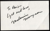 Melanie Mayron Signed Index Card Signature Vintage Autographed AUTO