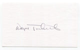 Wayne Twitchell Signed 3x5 Index Card Autographed Baseball MLB Milwaukee Brewers