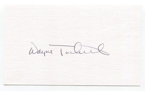 Wayne Twitchell Signed 3x5 Index Card Autographed Baseball MLB Milwaukee Brewers