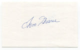 Tom Grieve Signed 3x5 Index Card Autographed MLB Baseball Senators Rangers