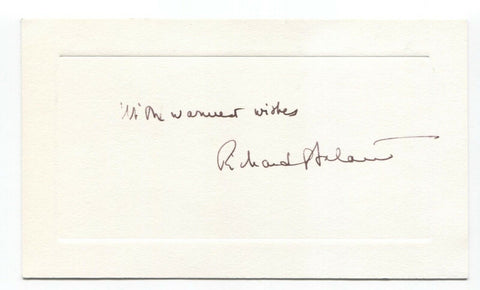 Richard S. Salant Signed Card Autographed Signature Businessman CBS President