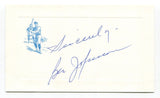 Ben Johnson Signed Card Autographed Baseball MLB Roger Harris Collection