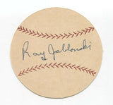 Ray Jablonski Signed Paper Baseball Autographed Signature Cincinnati Reds