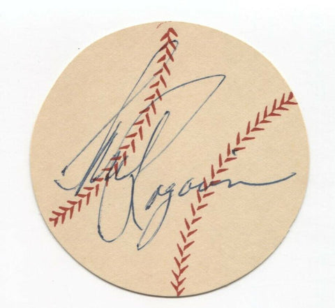 Saul Rogovin Signed Paper Baseball Autographed Signature Philadelphia Phillies