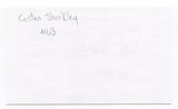 Costen Shockley Signed 3x5 Index Card Autographed MLB Baseball Phillies