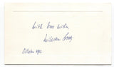 Sir William Allmond Codrington Goode Signed Card Autographed Signature 