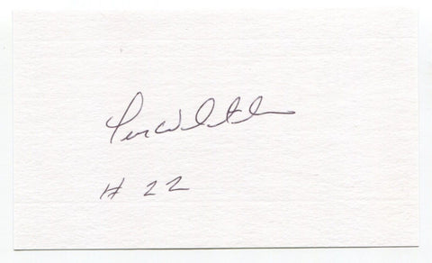 Len Whitehouse Signed 3x5 Index Card Autograph Baseball MLB 1981 Texas Rangers