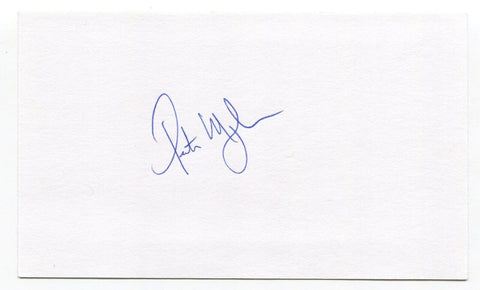 Peter Moylan Signed 3x5 Index Card Autographed MLB Baseball Atlanta Braves