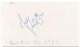 Mark Paine Signed 3x5 Index Card Autographed Signature Radio DJ