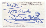 Jason Flemyng Signed 3x5 Index Card Autograph Signature Actor
