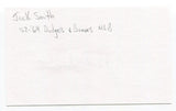 Jack Smith Signed 3x5 Index Card Autographed MLB Baseball Los Angeles Dodgers