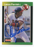 1989 Donruss Baseballs Best Lance Parrish Signed Card Baseball Autograph AUTO #9